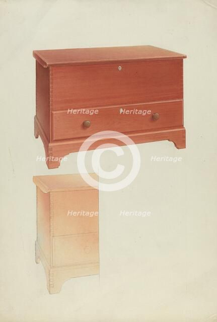 Blanket Chest, 1935/1942. Creator: Alfred H. Smith.