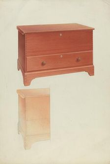 Blanket Chest, 1935/1942. Creator: Alfred H. Smith