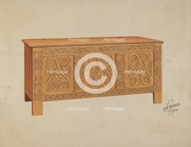 Blanket Chest, c. 1936. Creator: Lawrence Flynn.
