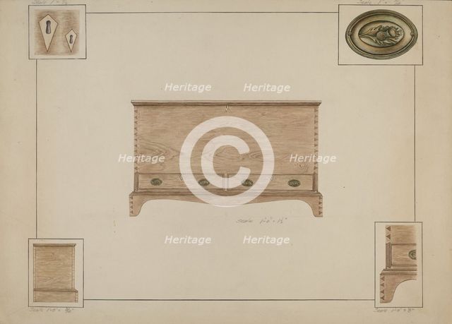 Blanket Chest, c. 1938. Creator: Sarah F. Williams.