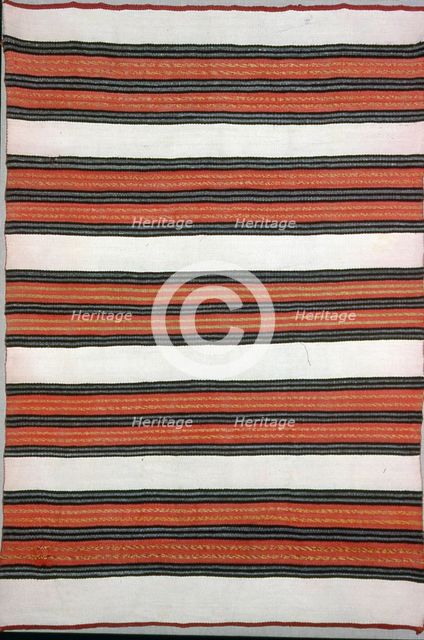Blanket, probably Pueblo Indian, Southwest, 1851/1900. Creator: Unknown.