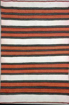 Blanket, probably Pueblo Indian, Southwest, 1851/1900. Creator: Unknown