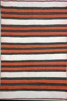 Blanket, probably Pueblo Indian, Southwest, 1851/1900. Creator: Unknown