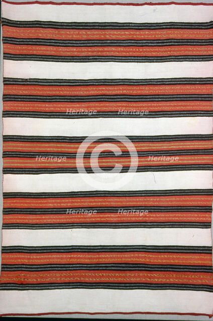 Blanket, probably Pueblo Indian, Southwest, 1851/1900. Creator: Unknown.