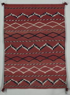Blanket/ Sarape (banded style), late 1800s. Creator: Unknown
