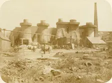 Blast furnace, Russell's Hall, Dudley, West Midlands, 1859. Artist: Mr Mills