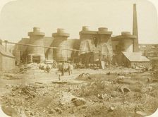 Blast furnace, Russell's Hall, Dudley, West Midlands, 1859. Artist: Mr Mills
