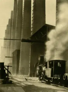 Blast furnaces, Donawitz, Austria, c1935. Creator: Unknown