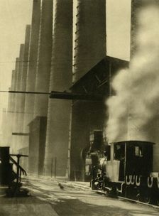 Blast furnaces, Donawitz, Austria, c1935. Creator: Unknown