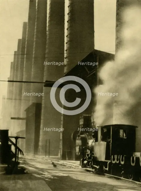 Blast furnaces, Donawitz, Austria, c1935.  Creator: Unknown.