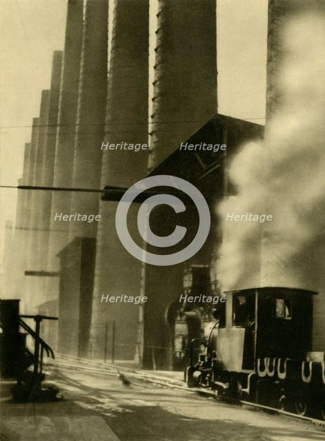 Blast furnaces, Donawitz, Austria, c1935.  Creator: Unknown.