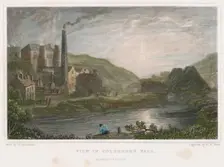 Blast furnaces for production of iron at Coalbrookdale, Shropshire, c1830. Creator: Henry Winsor Bond