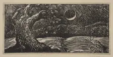 Blasted Trees and Flattened Crops, from Thornton's Pastorals of Virgil, 1821. Creator: William Blake