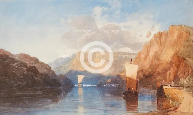 Blasting St. Vincent's Rock, Clifton, about 1830. Creator: John Sell Cotman.