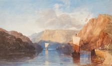 Blasting St. Vincent's Rock, Clifton, about 1830. Creator: John Sell Cotman