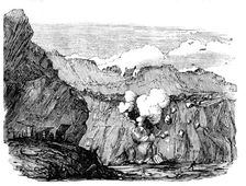 Blasting the Granite Rock, 1857. Creator: Unknown