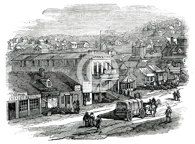 Blay-Place, San Francisco, 1850. Creator: Unknown.