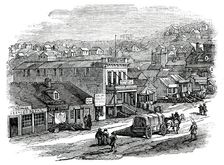 Blay-Place, San Francisco, 1850. Creator: Unknown