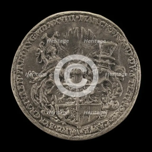 Blazon of Arms [reverse], 1528. Creator: Matthes Gebel.