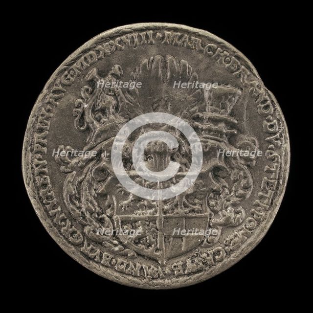 Blazon of Arms [reverse], 1528. Creator: Matthes Gebel.