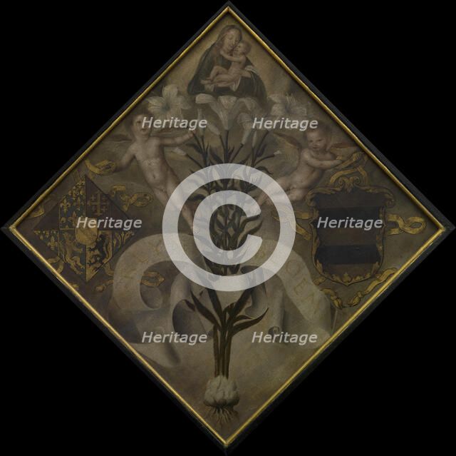 Blazon of the Diest Chamber of Rethoric "De Leliebloem", 1561. Creator: Anon.