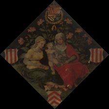 Blazon of the Lier Chamber of Rethoric "Het jenetten bloemken", 1561. Creator: Anon