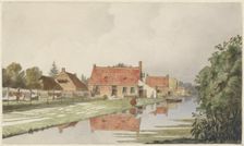 Bleacheries near a canal, 1820-1872. Creator: Hendrik Abraham Klinkhamer