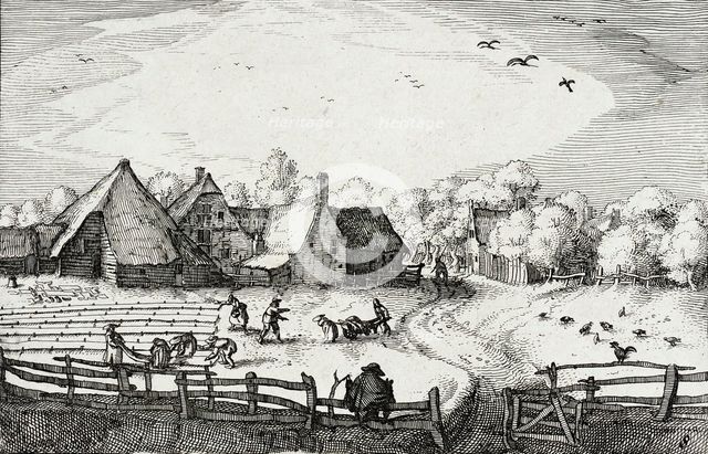 Bleaching Fields Beyond the Haarlem Woods, between circa 1611 and circa 1612. Creator: Claes Jansz Visscher.
