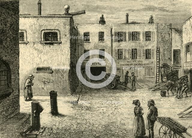 'Bleeding Heart Yard', c1872. Creator: Unknown.