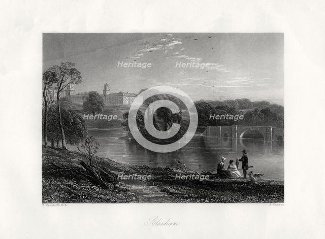 'Blenheim', Oxfordshire, England, 19th century. Artist: John Cousen