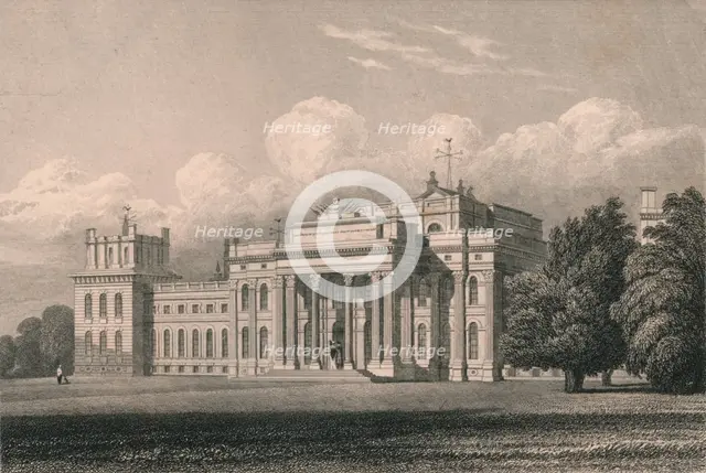 'Blenheim, South East View, Oxfordshire', 1831. Creator: William Radclyffe.