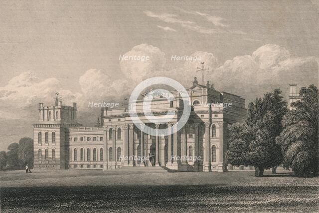 'Blenheim, South East View, Oxfordshire', 1831. Creator: William Radclyffe.