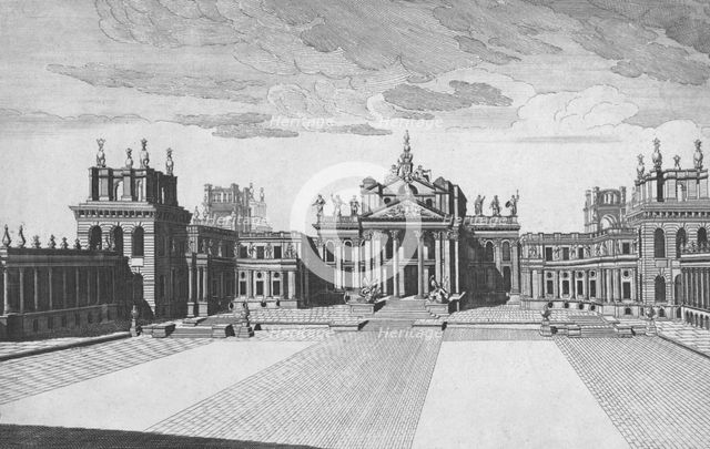 Blenheim Palace, Woodstock, Oxfordshire, mid 18th century. Artist: James Mynde.