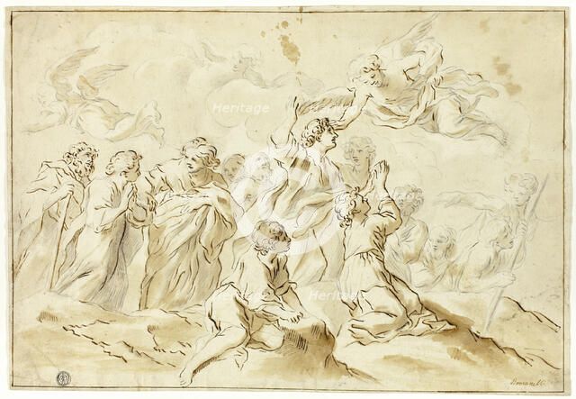 Blessed Ascending to Heaven, n.d. Creators: Giovanni Francesco Romanelli, Anton Domenico Gabbiani.
