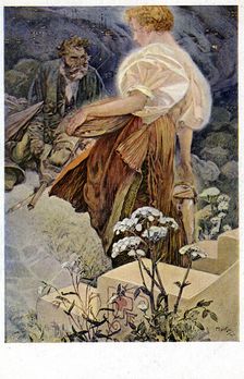 Blessed are the Merciful for They Shall Obtain Mercy 1906. Artist: Alphonse Mucha
