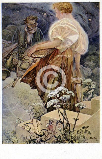 'Blessed are the Merciful for They Shall Obtain Mercy', 1906. Artist: Alphonse Mucha
