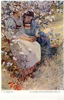 Blessed are the Pure in Heart For They Shall See God 1906. Artist: Alphonse Mucha