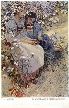 Blessed are the Pure in Heart For They Shall See God 1906. Artist: Alphonse Mucha