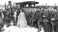 'Blessing a Railway in Spain; Opening the Aguilas Branch of the Great Southern of Spain Railway 1 Creator: Unknown