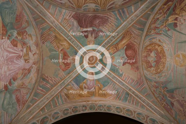 Blessing Jesus and the Four Evangelists (Tabernacle of the Madonna delle Tosse), 1484. Creator: Gozzoli; Benozzo (ca 1420-1497).