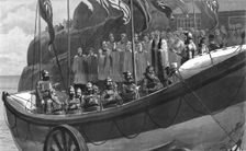 Blessing the Life-boat 1886. Creator: Unknown