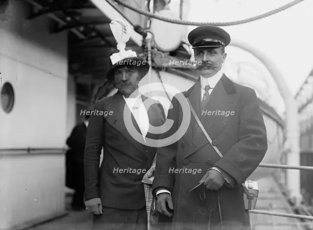 Bleriot & wife, 1912. Creator: Bain News Service.