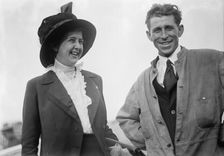 Bleriot Airplane, C. Murvin Wood (right), 1911. Creator: Harris & Ewing