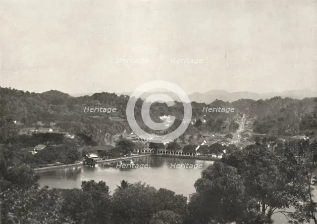 'Blick auf den See von Kandy von Greory-Road nach NNW', 1926. Artist: Unknown.