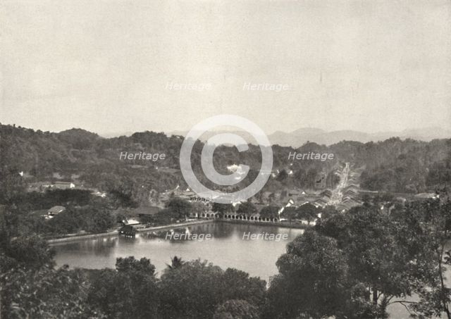 'Blick auf den See von Kandy von Greory-Road nach NNW', 1926. Artist: Unknown.