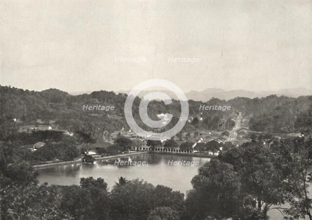 'Blick auf den See von Kandy von Greory-Road nach NNW', 1926. Artist: Unknown.