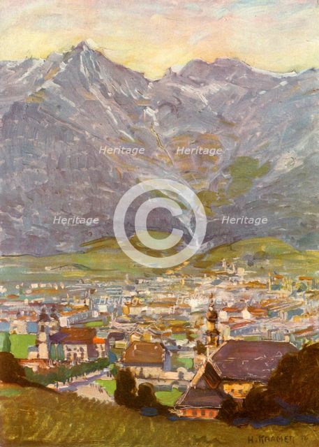 'Blick Vom Berg Isel Auf Innsbruck',  (View From Bergisel of Innsbruck), c1929. Creator: Unknown.