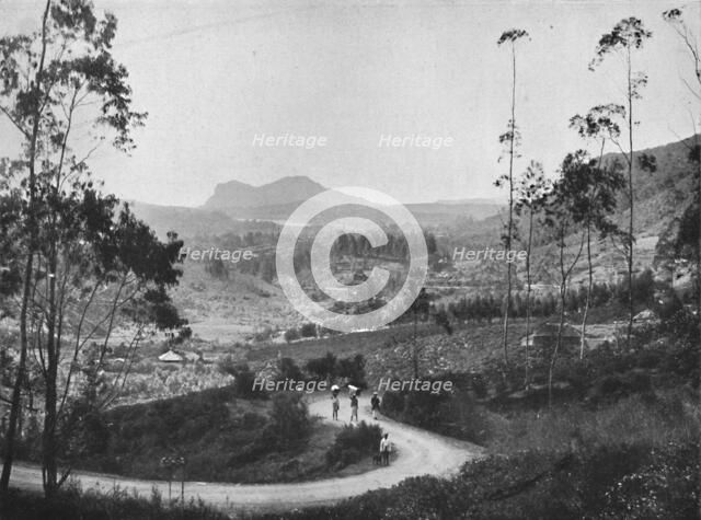 'Blick vom Ramboda-Pass nach Sudosten auf Nuwara Eliya und den Hakgalla-Felsen', 1926. Artist: Unknown.