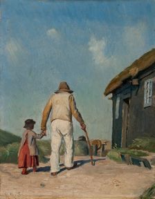 Blind Christian. Study, c.1881. Creator: Michael Peter Ancher