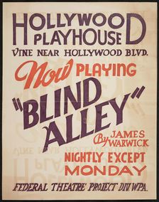 Blind Alley, Los Angeles, [193-]. Creator: Unknown